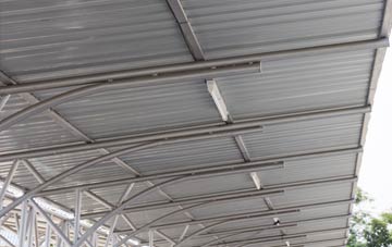 installing The Hallands metal roofing