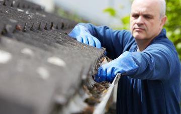 cleaning and inspecting The Hallands roofs