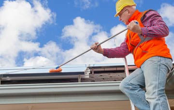 The Hallands soft wash roof cleaning